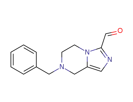 Molecular Structure of 165894-25-7 (Imidazo[1,5-a]pyrazine-3-carboxaldehyde,
5,6,7,8-tetrahydro-7-(phenylmethyl)-)