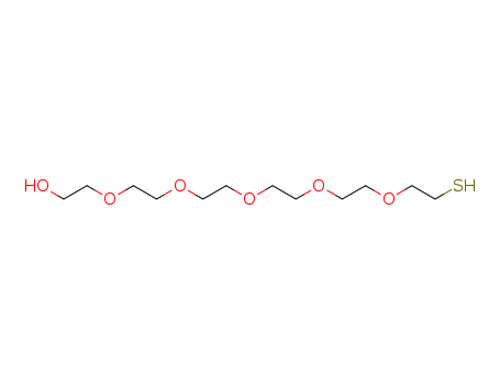 Molecular Structure of 194425-46-2 (3,6,9,12,15-Pentaoxaheptadecan-1-ol, 17-mercapto-)