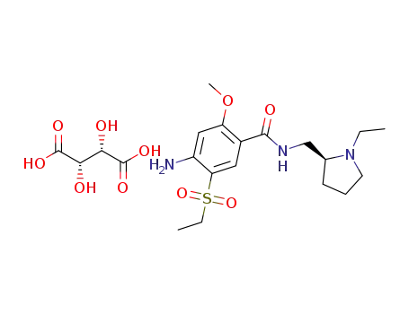 Benzamide, 4-amino-N-((1-ethyl-2-pyrrolidinyl)methyl)-5-(ethylsulfonyl)-2-methoxy-, (-)-, (S-(R*,R*))-2,3-dihydroxybutanedioate (1:1)