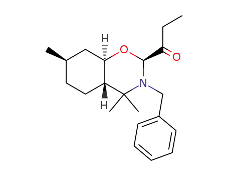 1-<<2S(2α,4aα,7α,8aβ)>-octahydro-3-(phenylmethyl)-4,4,7-trimethyl-2H-1,3-benzoxazin-2-yl>propan-1-one