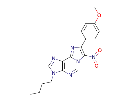 3-butyl-8-(4-methoxyphenyl)-7-nitro-3H-imidazo[2,1-i]purine