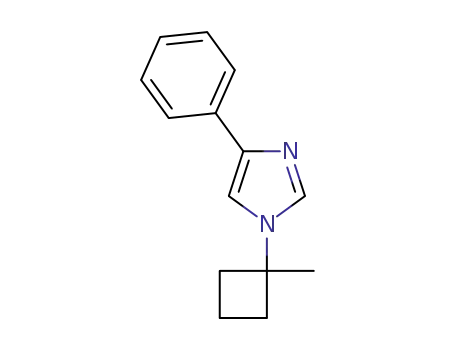 Molecular Structure of 1552273-92-3 (1-(1-methylcyclobutyl)-4-phenyl-1H-imidazole)