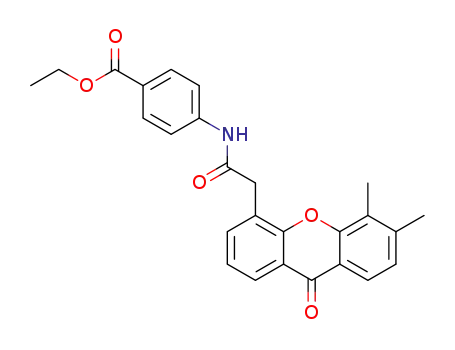 Molecular Structure of 1415113-40-4 (4-(2-(5,6-dimethylxanthone-4-yl)acetamido)benzoic acid ethyl ester)