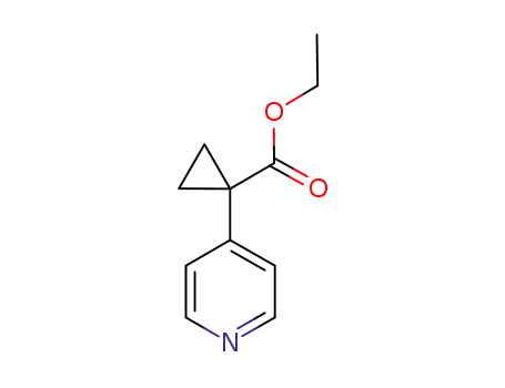 Molecular Structure of 858035-95-7 (Ethyl 1-(pyridin-4-yl)cyclopropanecarboxylate)