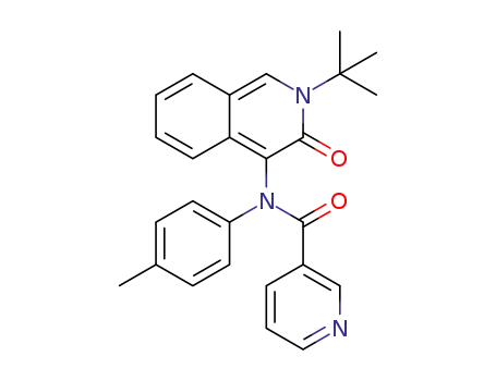 N-(2-(tert-butyl)-3-oxo-2,3-dihydroisoquinolin-4-yl)-N-(p-tolyl)nicotinamide