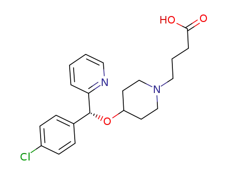 1-Piperidinebutanoicacid, 4-[(S)-(4-chlorophenyl)-2-pyridinylmethoxy]-