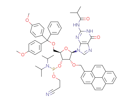 3′-O-(2-cyanoethoxy(diisopropylamino)phosphinyl)-5′-O-(4,4′-dimethoxytrityl)-2-N-isobutyryl-2′-O-(pyren-1-yl)-methylguanosine