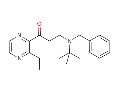 Molecular Structure of 1219023-58-1 (2-(N-t-butylbenzyl)aminoethyl-2-(3-ethyl)-pyrazylketone)