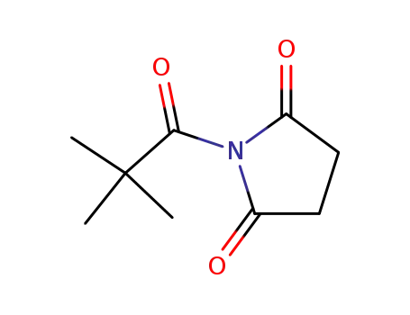 Molecular Structure of 26004-82-0 (2,5-Pyrrolidinedione, 1-(2,2-dimethyl-1-oxopropyl)-)