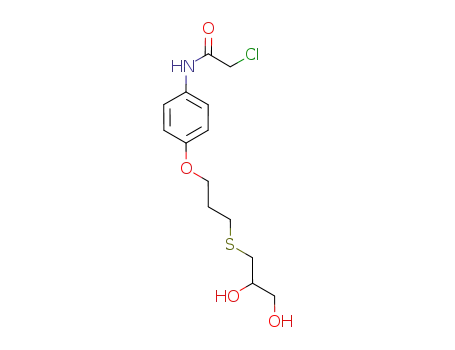 2-chloro-N-(4-(3-(2,3-dihydroxypropylthio)propoxy)phenyl)acetamide