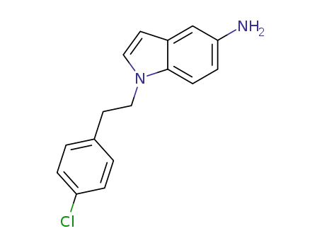 Molecular Structure of 1508310-68-6 (1-(4-chlorophenethyl)-1H-indol-5-amine)