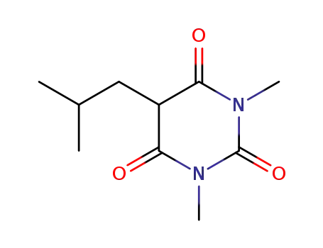 Molecular Structure of 7435-61-2 (5-isobutyl-1,3-dimethylbarbituric acid)