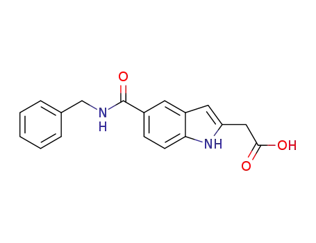 2-(5-(benzylcarbamoyl)-1H-indol-2-yl)acetic acid