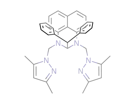 2-benzhydryl-1,3-bis(3,5-dimethylpyrazol-2-ylmethyl)-2,3-dihydro-1H-perimidine