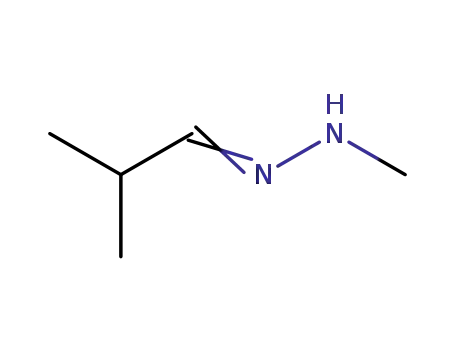 Molecular Structure of 16713-37-4 (2-Methylpropanal methyl hydrazone)