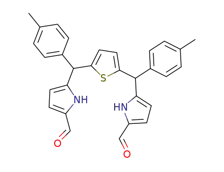 5,5'-[thiophene-2,5-diylbis(p-tolylmethylene)]bis(1H-pyrrole-2-carbaldehyde)