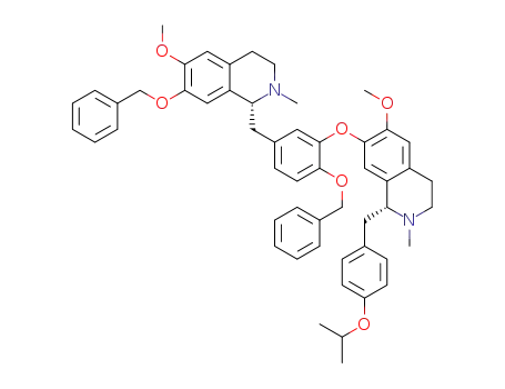 Molecular Structure of 1438250-54-4 ((R)-7-(benzyloxy)-1-[(4-(benzyloxy)-3-[(R)-1-(4-isopropoxybenzyl)-6-methoxy-2-methyl-1,2,3,4-tetrahydroisoquinolin-7-yloxy]benzyl)]-6-methoxy-2-methyl-1,2,3,4-tetrahydroisoquinoline)