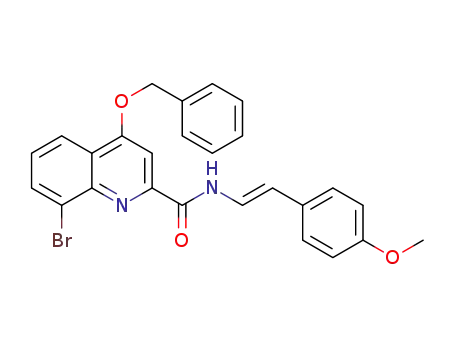 (E)-4-(benzyloxy)-8-bromo-N-(4-methoxystyryl)quinoline-2-carboxamide