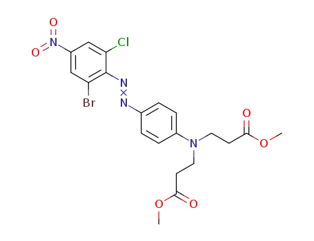Methyl N-(4-((2-bromo-6-chloro-4-nitrophenyl)azo)phenyl)-N-(3-methoxy-3-oxopropyl)-beta-alaninate