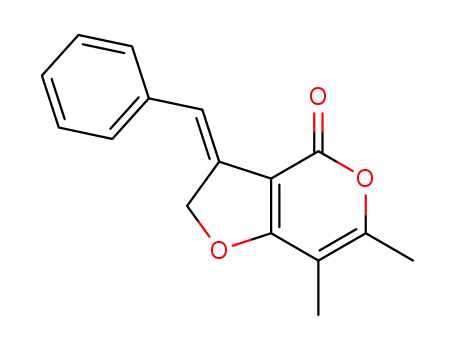 (Z)-3-benzylidene-6,7-dimethyl-2H-furo[3,2-c]pyran-4(3H)-one