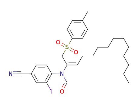 (E)-N-(4-cyano-2-iodophenyl)-N-[(1-p-toluenesulfonyl)tetradec-2-en-2-yl]formamide