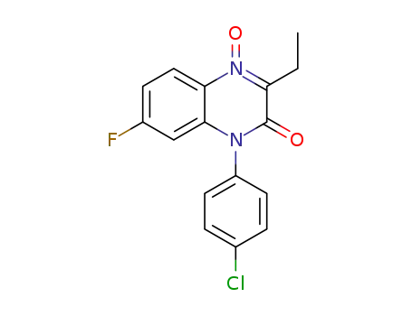 1-(4-chlorophenyl)-3-ethyl-7-fluoroquinoxalin-2(1H)-one 4-oxide