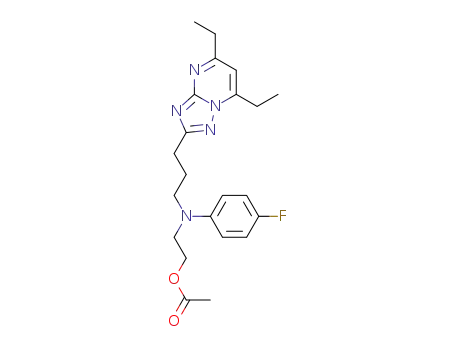 2-[(3-{5,7-diethyl[1,2,4]triazolo[1,5-a]pyrimidin-2-yl}propyl)(4-fluorophenyl)amino]ethyl acetate