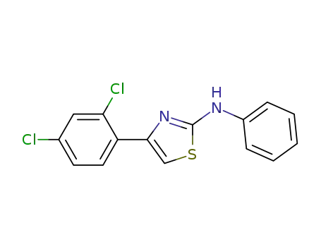 Molecular Structure of 402945-32-8 (4-(2,4-dichlorophenyl)-N-phenylthiazol-2-amine)