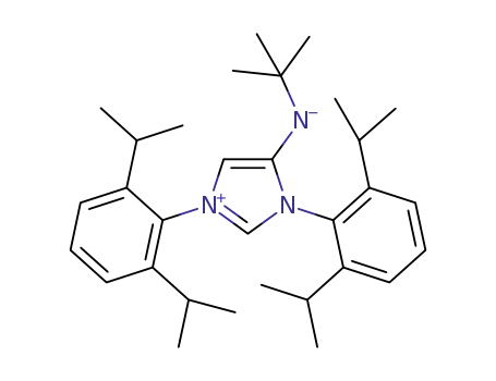 1,3-(bis-2,6-diisopropylphenyl)-4-(tert-butylaminide)-imidazolium