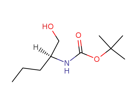 Molecular Structure of 116611-57-5 (N-[(1R)-1-(Hydroxymethyl)butyl]carbamic acid 1,1-dimethylethyl ester)