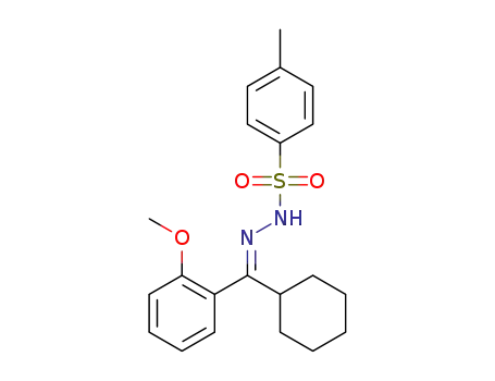 (E)-N′-(cyclohexyl(2-methoxyphenyl)methylene)-4-methylbenzenesulfonohydrazide