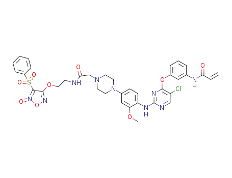 C<sub>36</sub>H<sub>36</sub>ClN<sub>9</sub>O<sub>9</sub>S