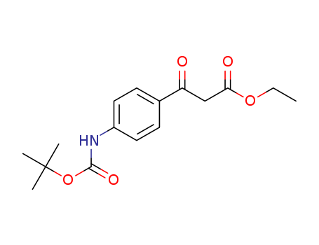 3-(4-tert-Butoxycarbonylamino-phenyl)-3-oxo-propionic acid ethyl ester