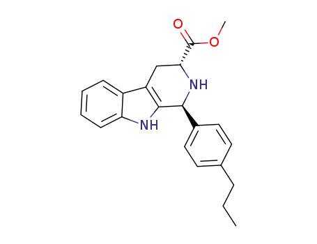 (1S,3R)-methyl 1-(4-propylphenyl)-2,3,4,9-tetrahydo-1H-pyrido[3,4-b]indole-3-carboxylate