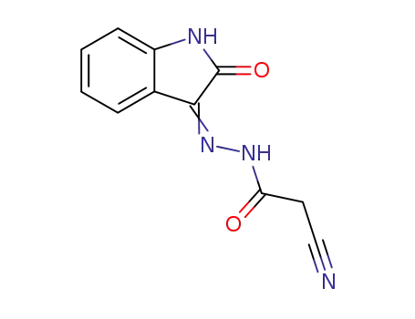 2-cyano-N'-(2-oxo-1,2-dihydroindol-3-ylidene)acetohydrazide