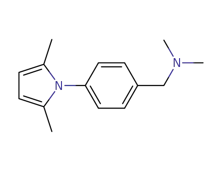 Molecular Structure of 1428183-39-4 (2,5-dimethyl-1-[4-(dimethylaminomethyl)phenyl]-1H-pyrrole)