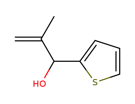 Molecular Structure of 1245792-94-2 ((±)-2-methyl-1-(thiophen-2-yl)prop-2-en-1-ol)