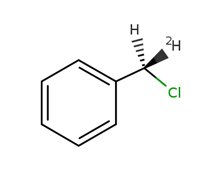 Molecular Structure of 4181-91-3 ((R)-(-)-benzyl-α-d chloride)