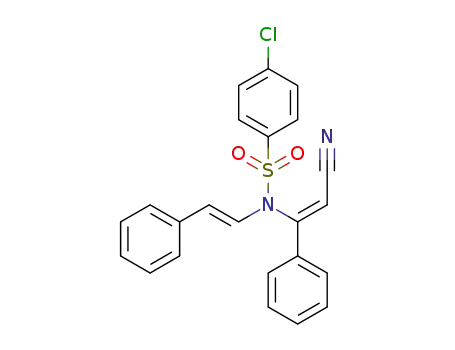 4-chloro-N-[(Z)-2-cyano-1-phenylvinyl]-N-[(E)-styryl]benzenesulfonamide