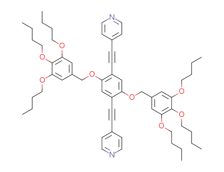 1,4-bis((4-pyridyl)ethynyl)-2,5-bis{[3,4,5-tri(butoxy)phenyl]methoxy}benzene