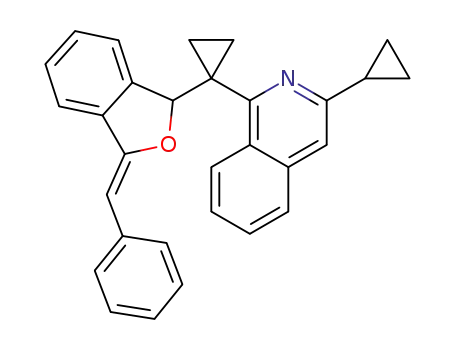 (Z)-1-(1-(3-benzylidene-1,3-dihydroisobenzofuran-1-yl)cyclopropyl)-3-cyclopropylisoquinoline