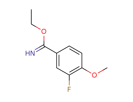 Molecular Structure of 783270-14-4 (Benzenecarboximidic acid, 3-fluoro-4-methoxy-, ethyl ester (9CI))