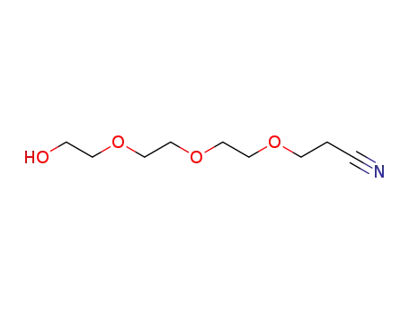 Molecular Structure of 401612-75-7 (Propanenitrile, 3-[2-[2-(2-hydroxyethoxy)ethoxy]ethoxy]-)