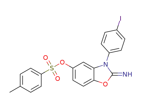3-(4-iodophenyl)-2-imino-2,3-dihydrobenzo[d]oxazol-5-yl 4-methylbenzenesulfonate