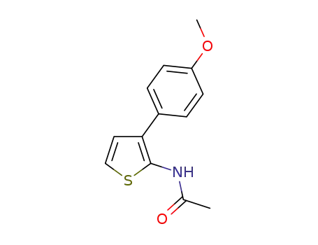 Molecular Structure of 1558047-03-2 (N-(3-(4-methoxyphenyl)thiophen-2-yl)acetamide)