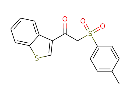 Molecular Structure of 1613059-76-9 (1-(benzothiophen-3-yl)-2-tosylethanone)