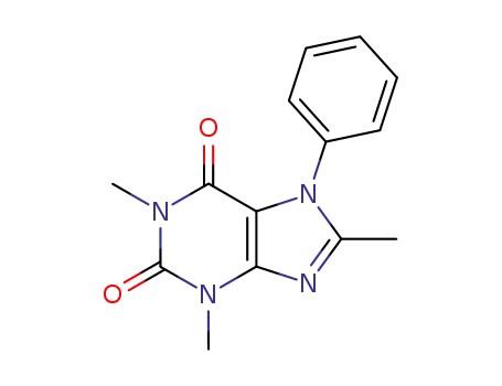 Molecular Structure of 36748-66-0 (8-methyl-7-phenyltheophylline)
