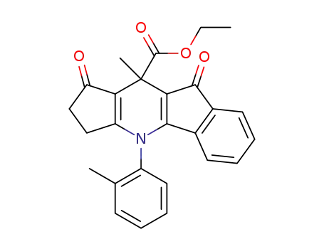 ethyl 10-methyl-6,7,8,9,10-pentahydro-8,10-dioxo-5-(2-methylphenyl)-5H-indeno[1,2-b]cyclopenta[e]pyridine-10-carboxylate