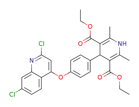diethyl 4-(4-(2,7-dichloroquinolin-4-yloxy)phenyl)-2,6-dimethyl-1,4-dihydropyridine-3,5-dicarboxylate