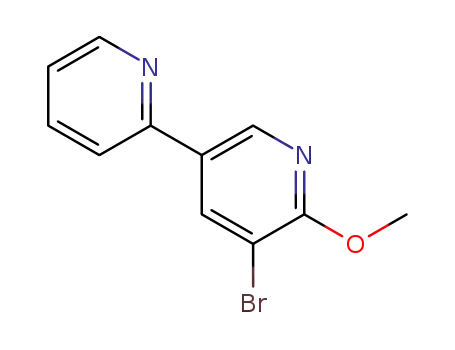 Molecular Structure of 381248-05-1 (5-(2-pyridyl)-3-bromo-2-methoxypyridine)